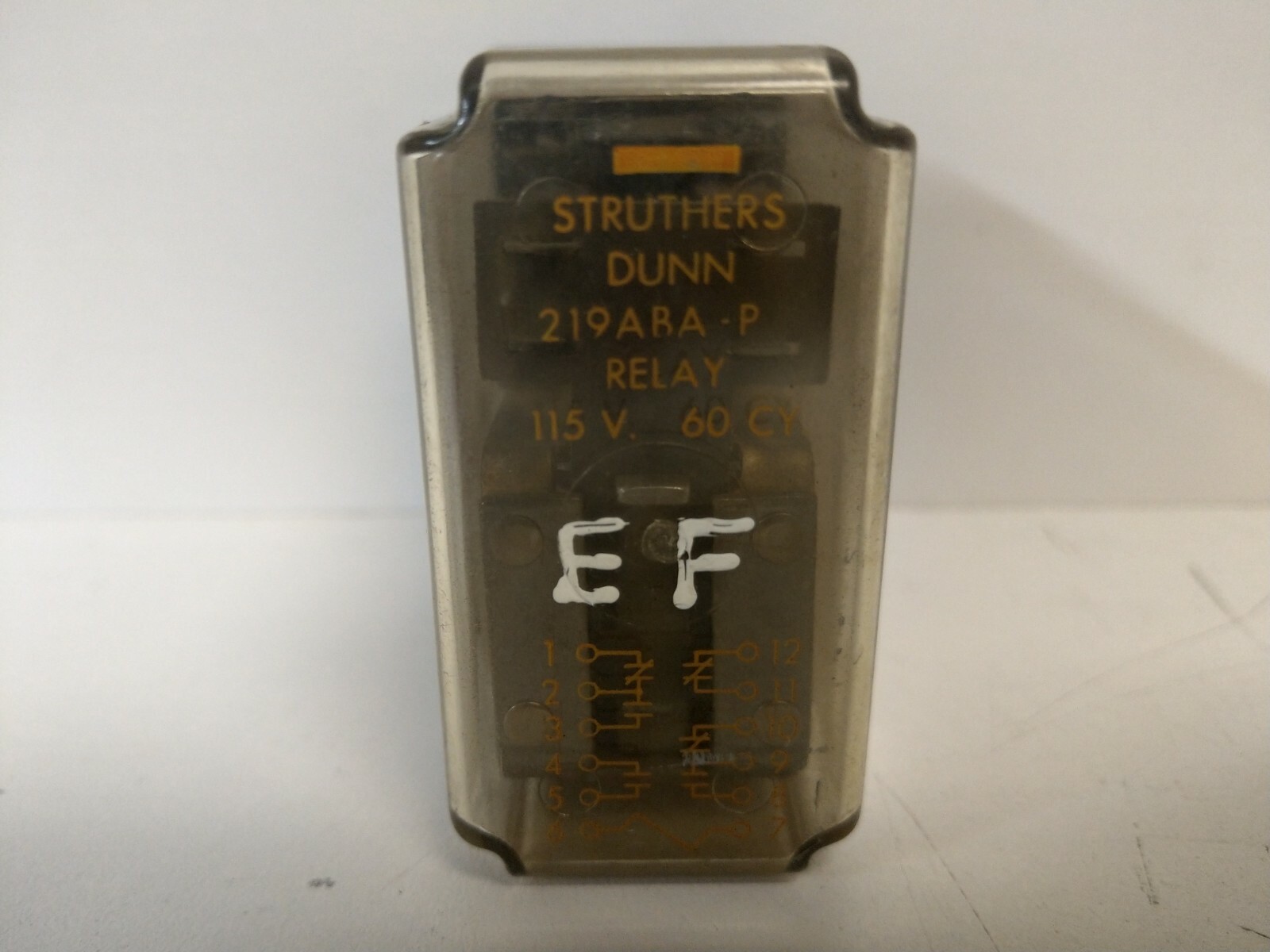 GUARANTEED! STRUTHERS DUNN 115VAC 10A PLUG IN RELAY 219ABA-P