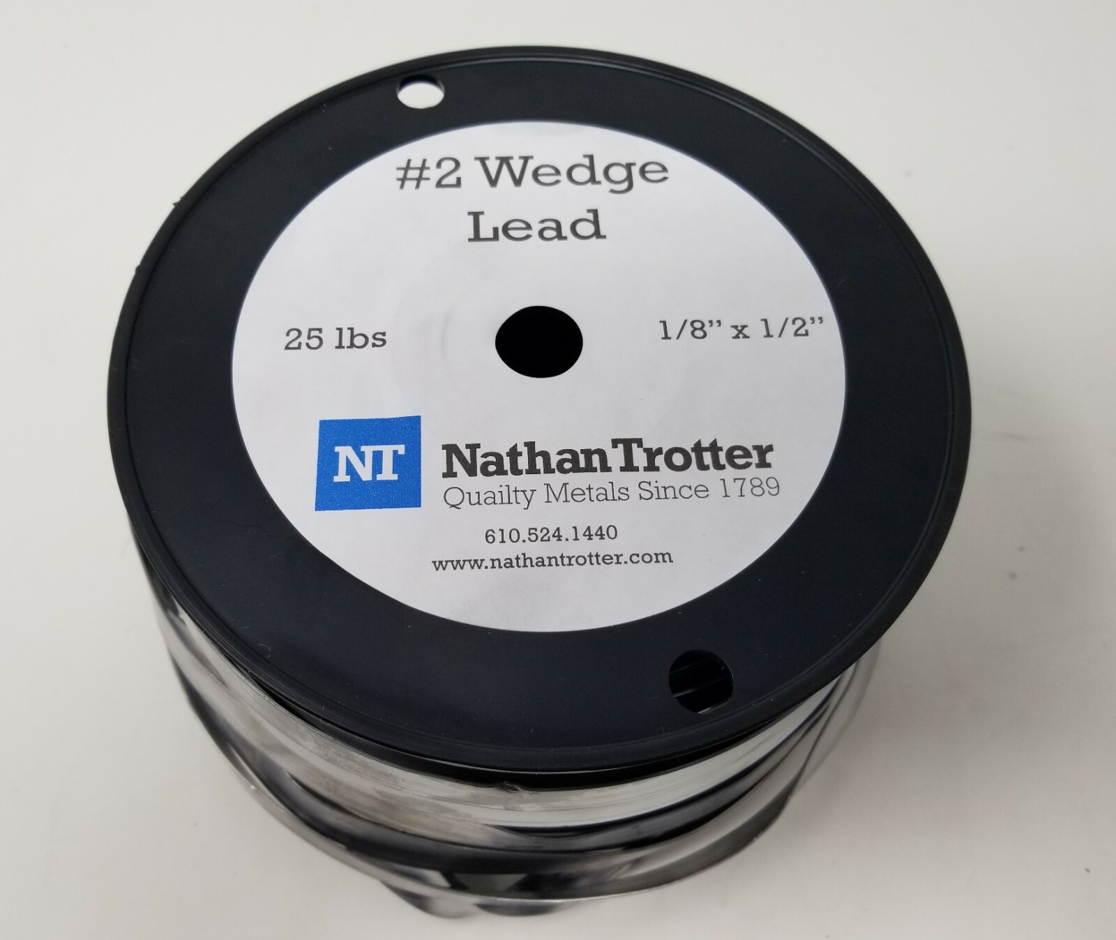 Wedge Lead #2 – 25 Lb Roll (1/2″ Wide X 1/8″ Thick)