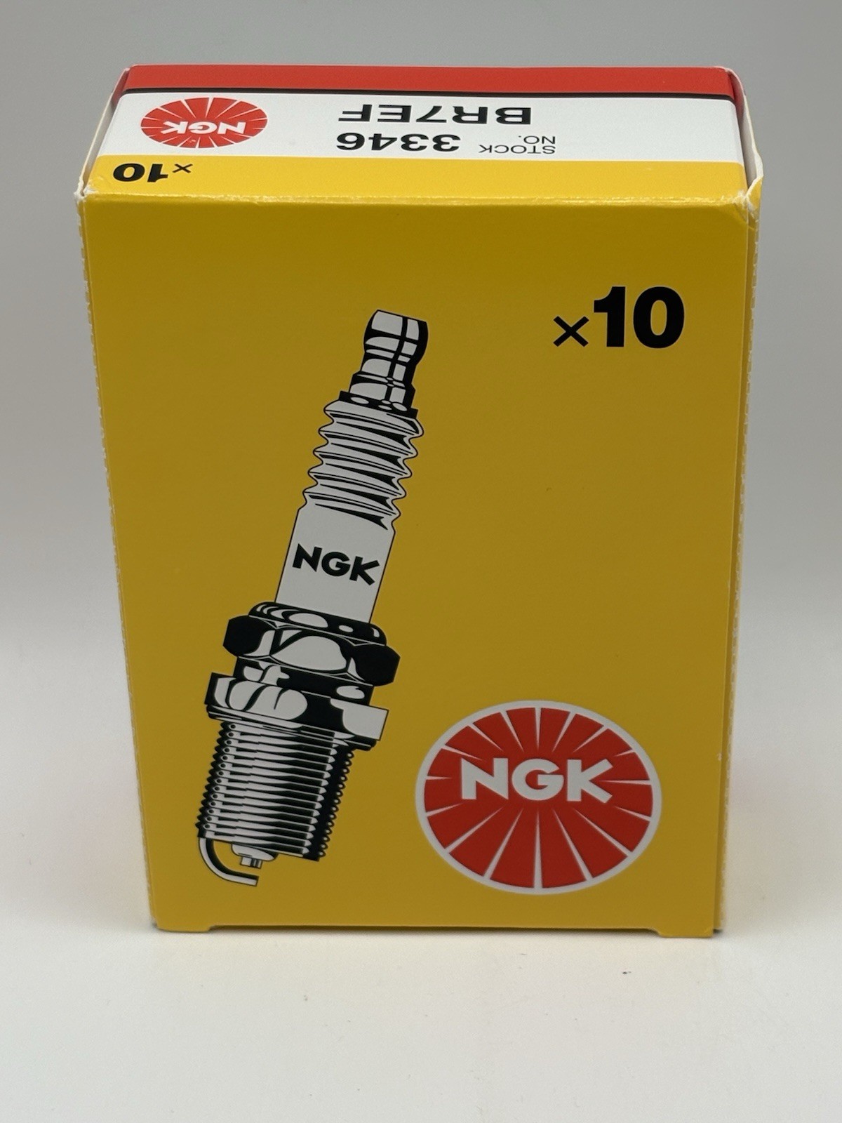 NGK (3346) BR7EF V-Power Spark Plug (10 PACK)