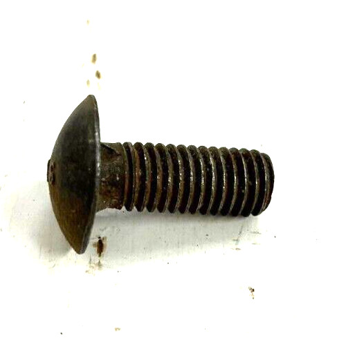 AS CARRIAGE BOLTS 1/2″-13 X 1-1/8″ THREAD 1-1/8″ HEAD DIAMETER STEEL (LOT OF 10)