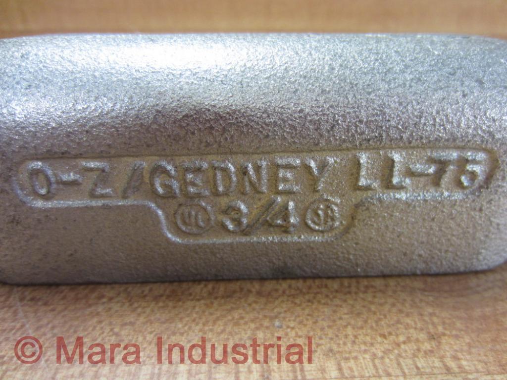 OZ Gedney LL-75 LL75 Conduit Body Size 3/4″ Type L (Pack of 3)