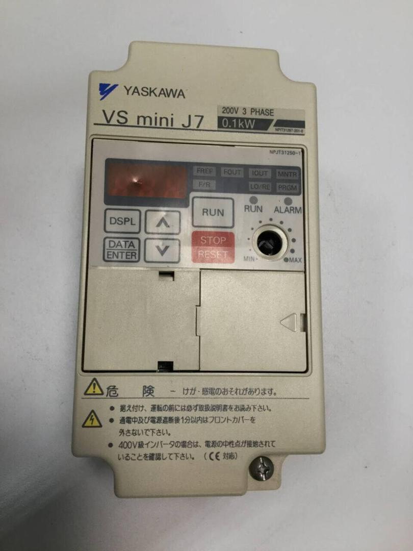 YASKAWA VS Mini J7 Inverter CIMR-J7AA20P1 Used #101135