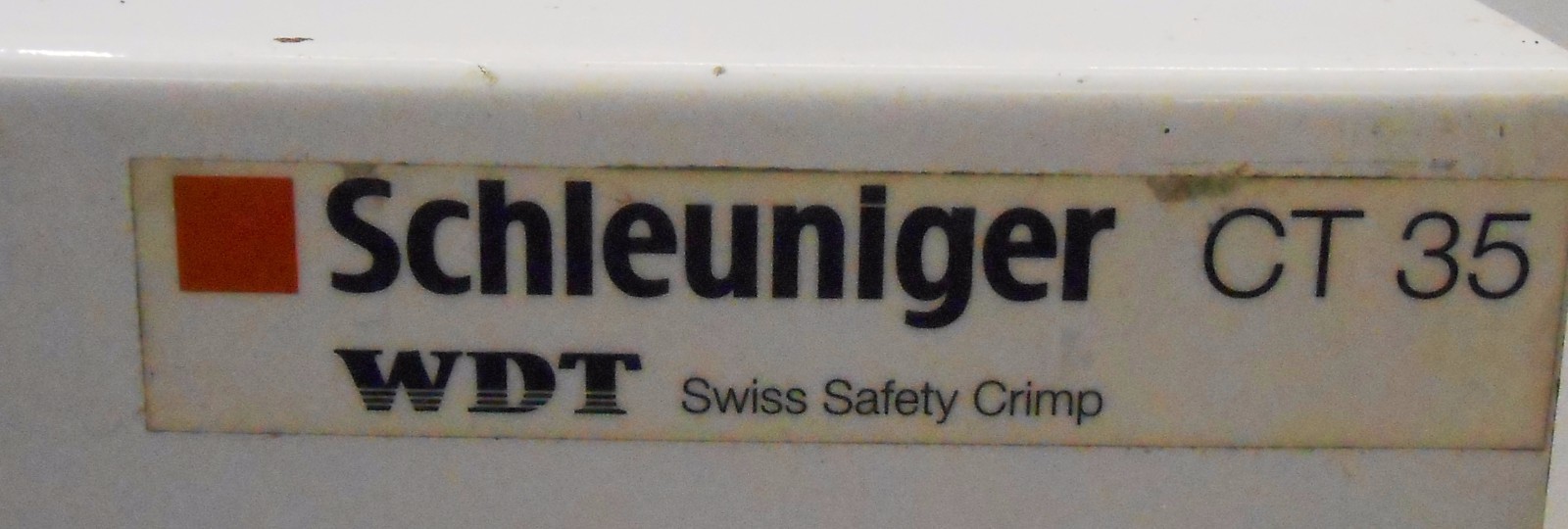 SCHLEUNIGER CT 35 PNEUMATIC CRIMPING MACHINE, 85-110 PSI, 0.78″ MAX STROKE