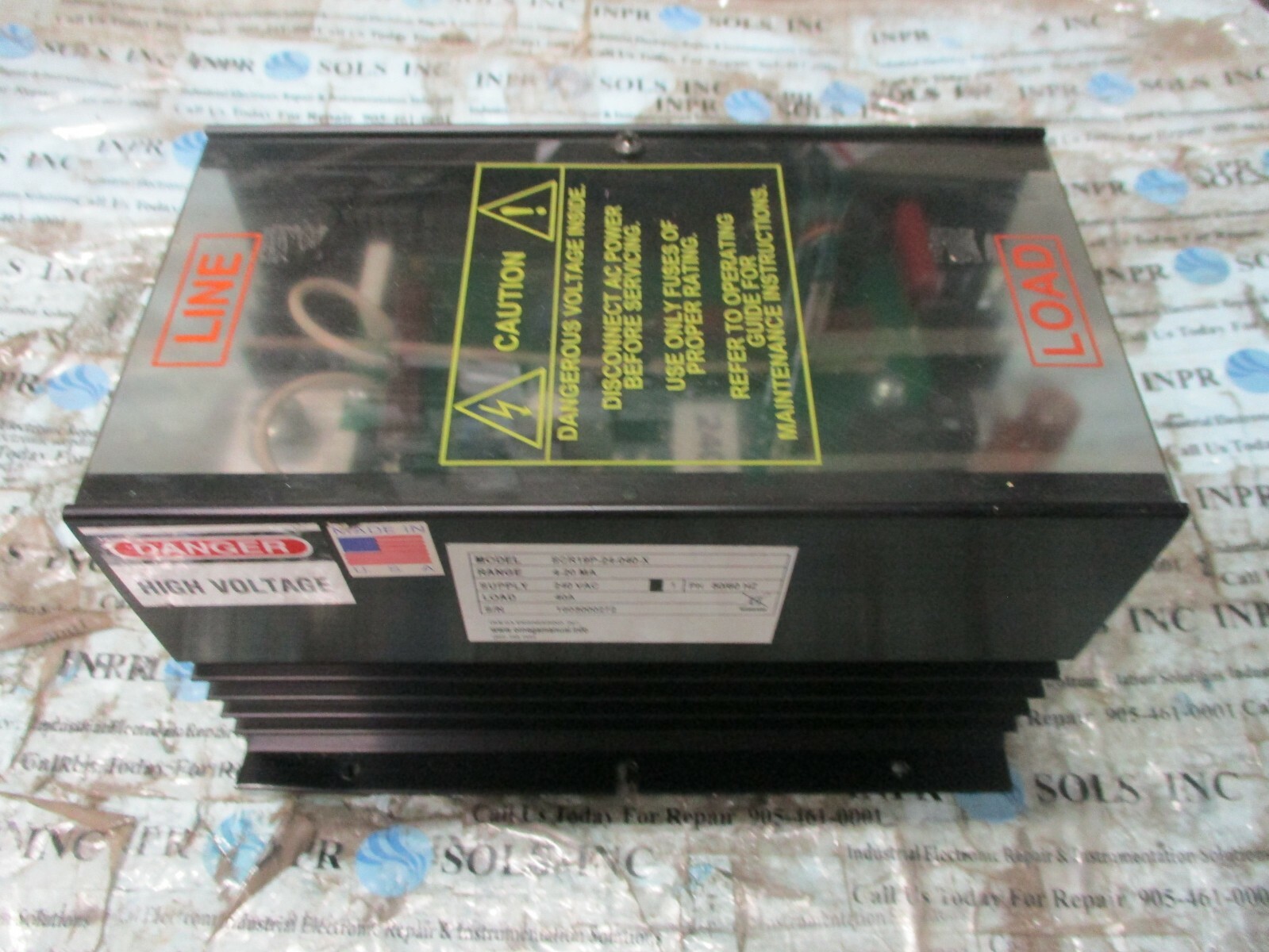 OMEGA SCR19P-24-040-X Power Relay Controller 4-20mA 240VAC 40A Load *Tested*