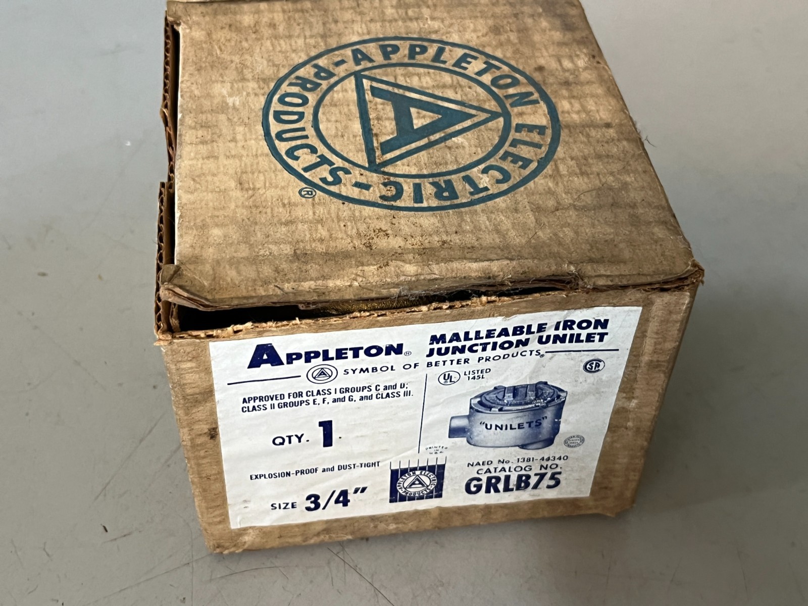 Appleton, GR-EFHC Series Malleable Iron Junction Unilet, GRLB75