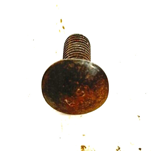 AS CARRIAGE BOLTS 1/2″-13 X 1-1/8″ THREAD 1-1/8″ HEAD DIAMETER STEEL (LOT OF 10)