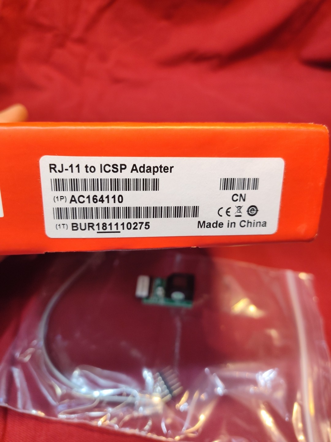 Microchip Technology AC164110 Development Tools – RJ11 To ICSP Adapter.