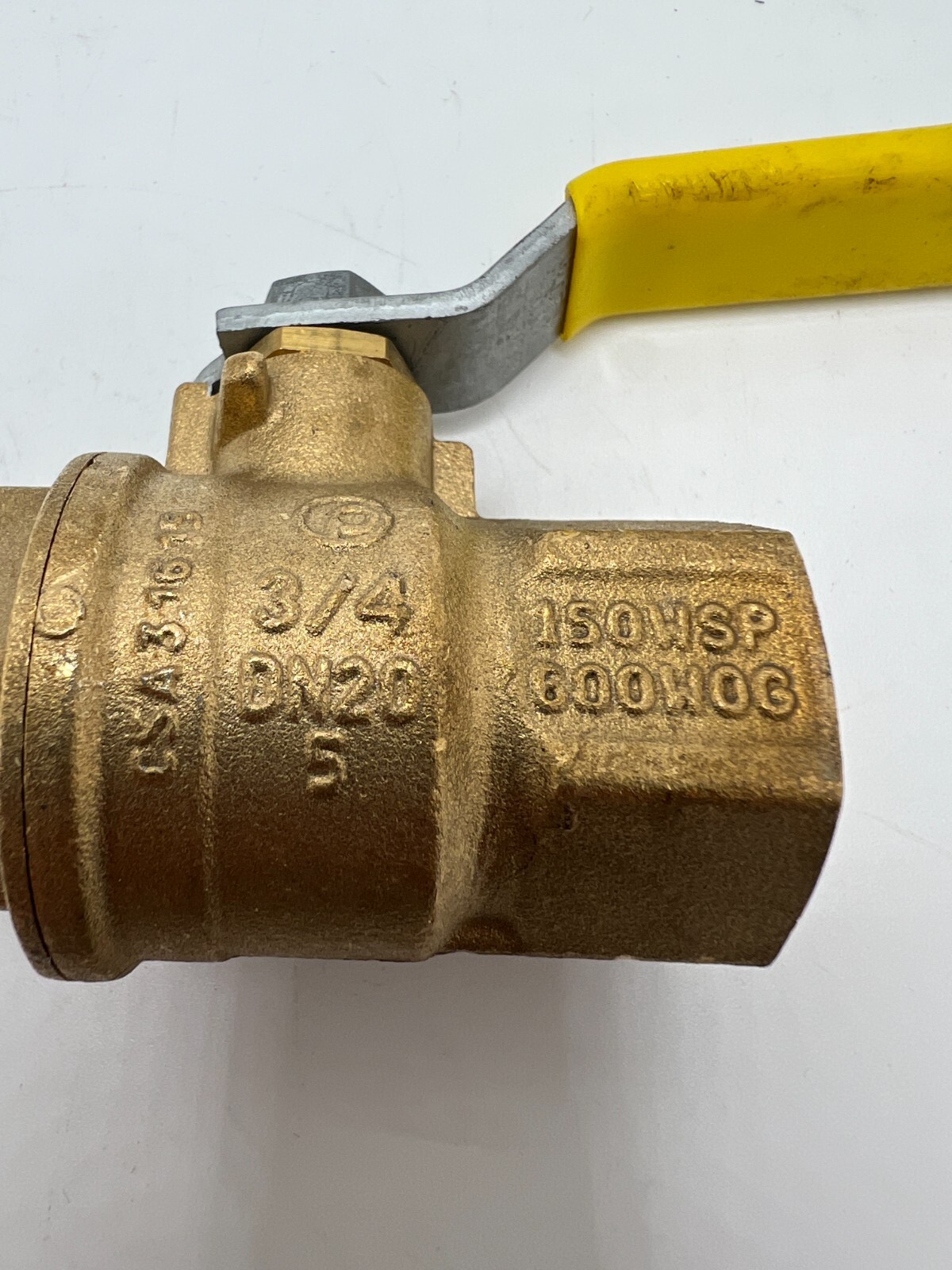 Jomar 3/4″ TWO PIECE BRASS, GAS SHUT OFF BALL VALVE T-100NE