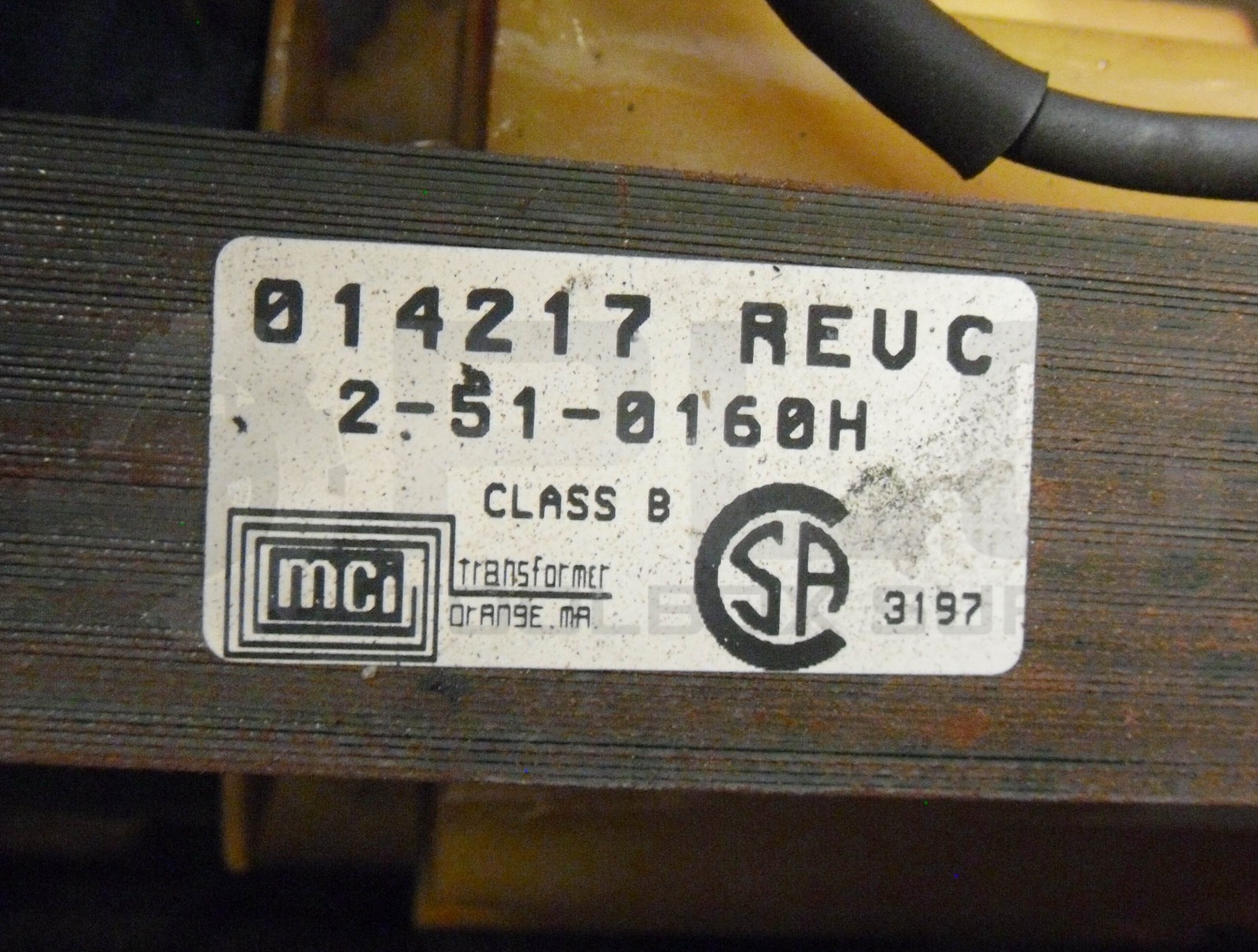 HYPERTHERM 2-51-0160H MCI PLASMA CUTTER TRANSFORMER