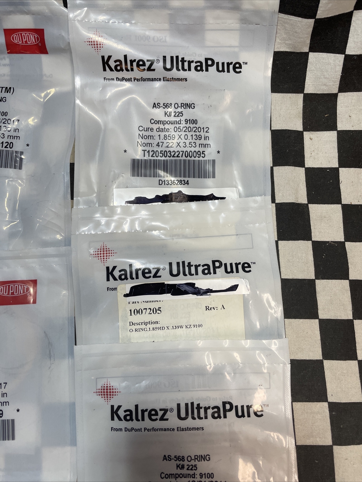 KALREZ ULTRAPURE AS-568A K#383 K#225 K#232 K#140 K#232 K#227 K#225 Lot Of 12