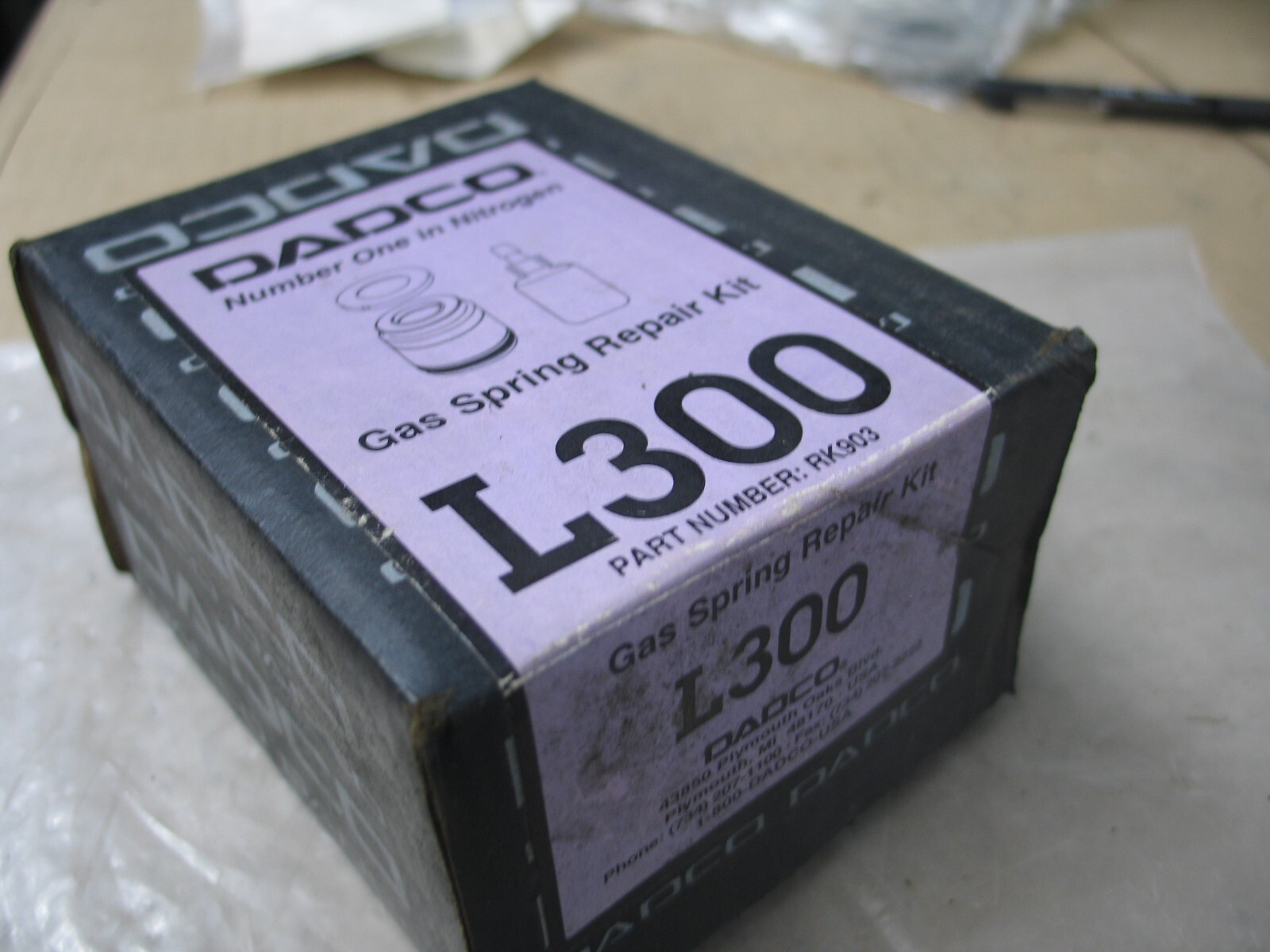 NIB DADCO RK903 L300 GAS SPRING REPAIR KIT P9911