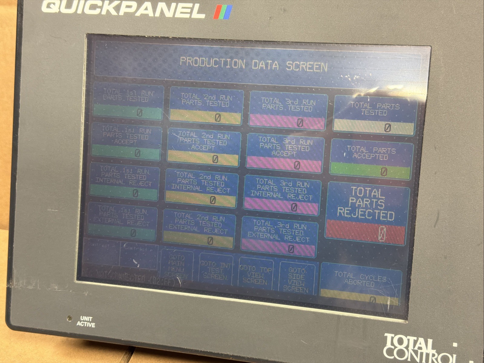 TOTAL CONTROL QPI31200S2P-B QUICKPANEL Touch Panel 10.5″ 120V WARRANTY FAST SHIP