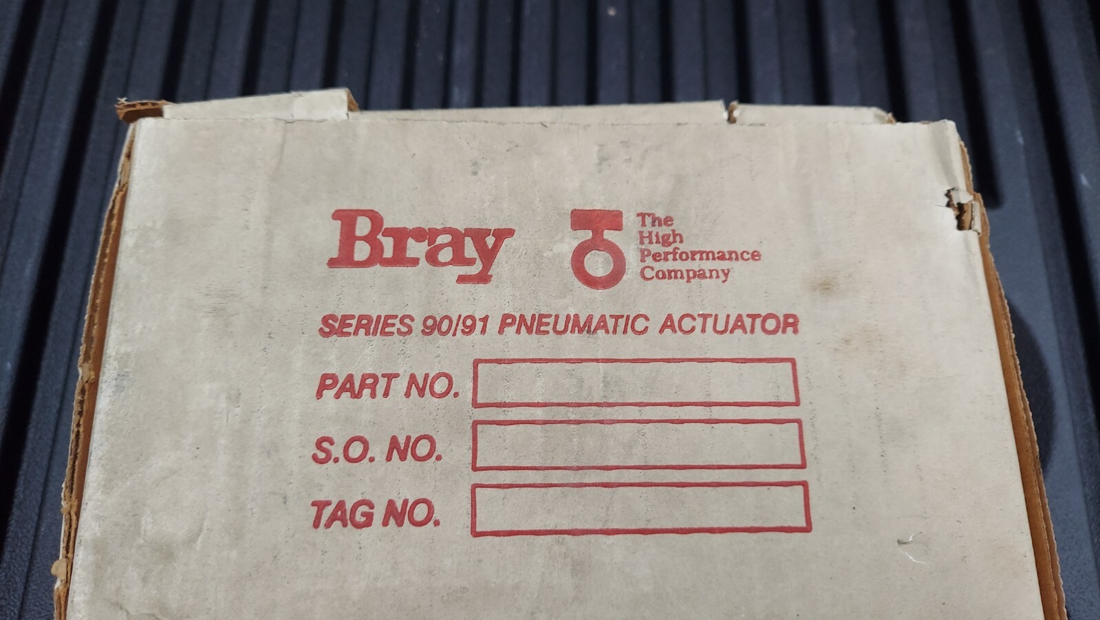 New Bray Controls 90/91 90-0830-21320-015 Pneumatic Actuator