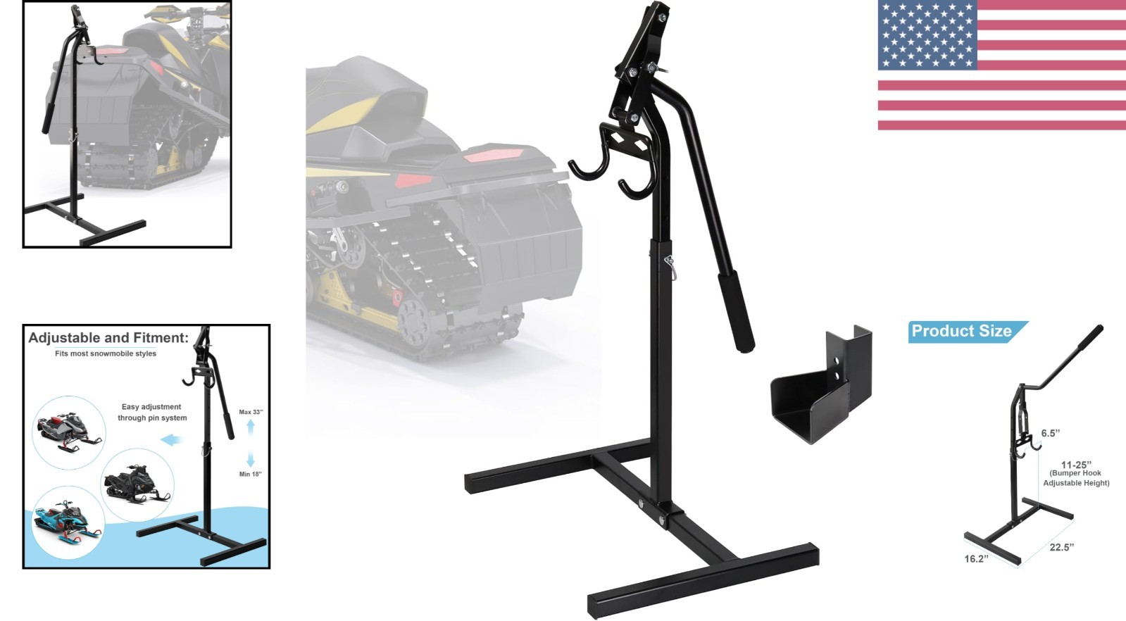 Snowmobile Lever Lift Stand for Yamaha Polaris Arctic Cat etc Sled