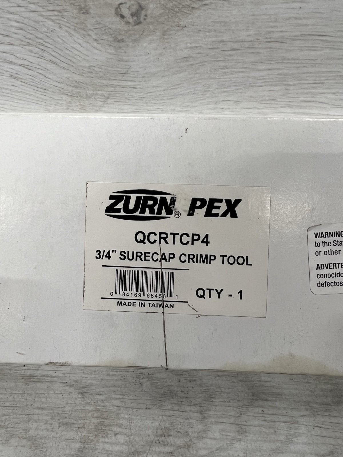 ZURN PEX QCRTCP4 3/4″ SURECAP PEX COPPER CRIMP TOOL w/GO/NO-GO GAUGE