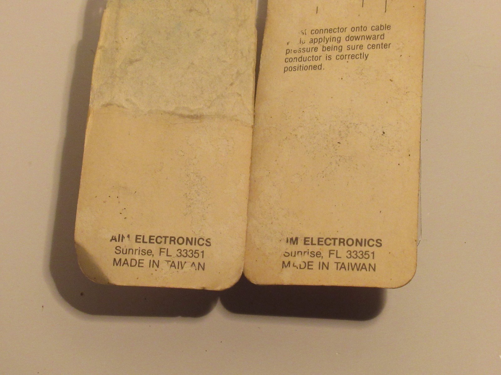 (2) AIM ELECTRONICS #27-8476P BNC FEMALE TWIST CHASSIS MOUNT FOR 59,62 CONN NEW