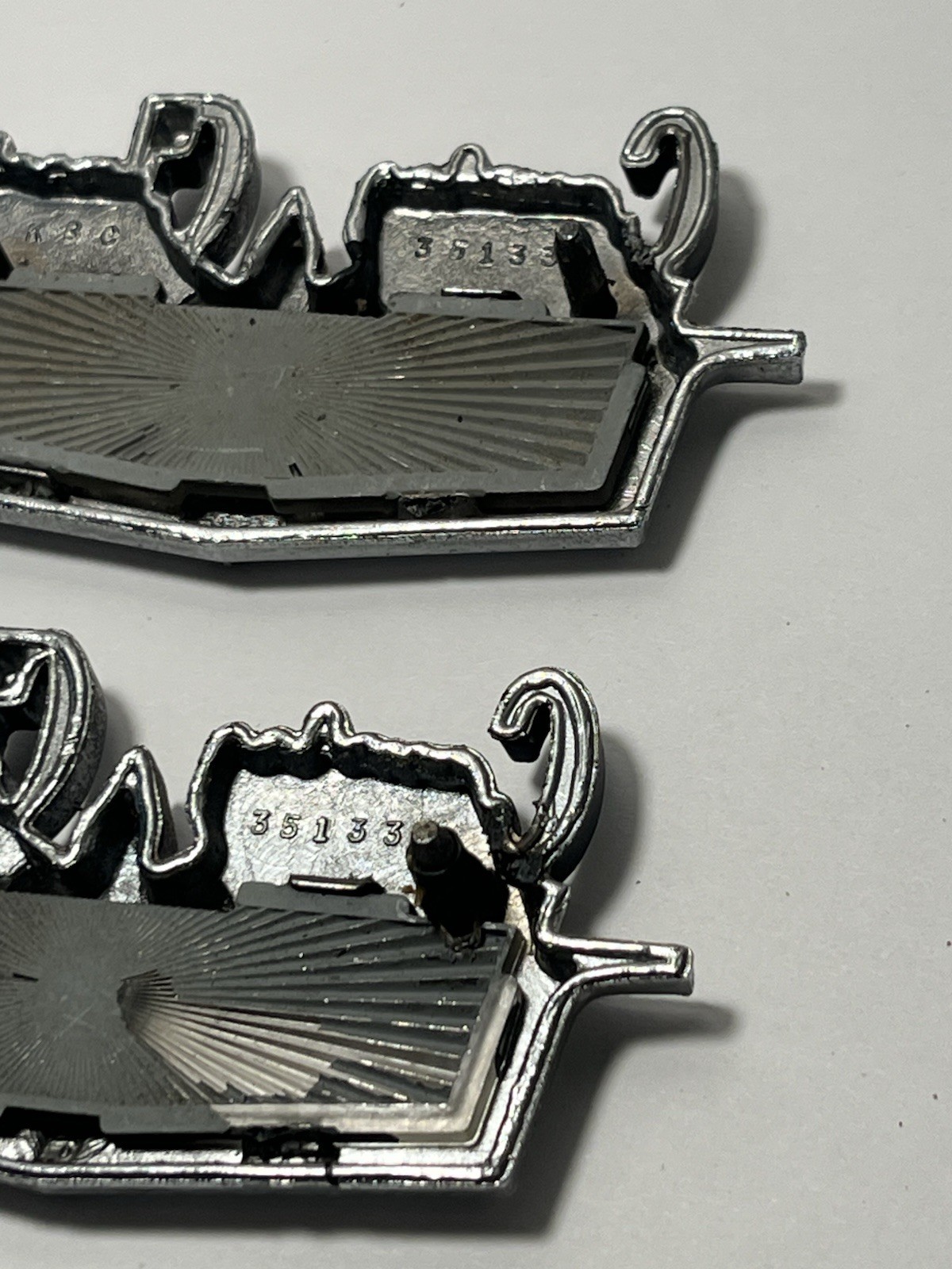 Chevrolet Caprice Classic 1970’s Original Car Emblem 35133 OEM Matching Set of 2