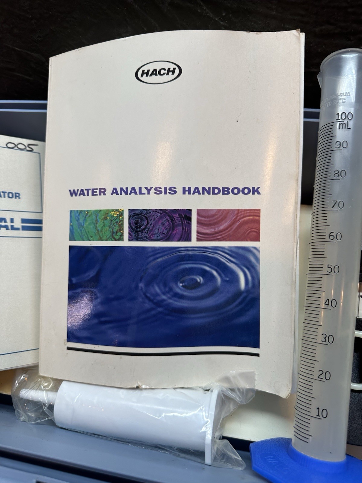 Hach 41100-48 Colorimeter DR 100 With Pipets And Water Analysis Handbook