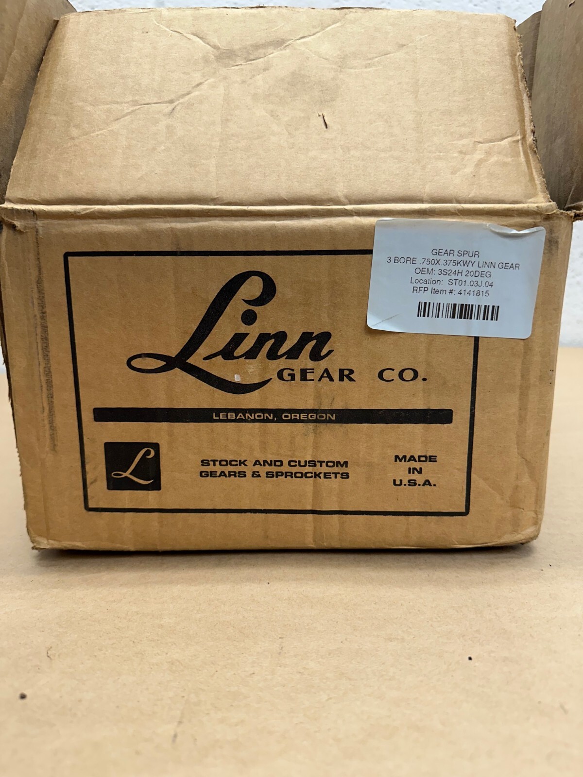 Linn Gear Co. Gear Spur 3S24H 20DEG 3 Bore .750X.375KWY