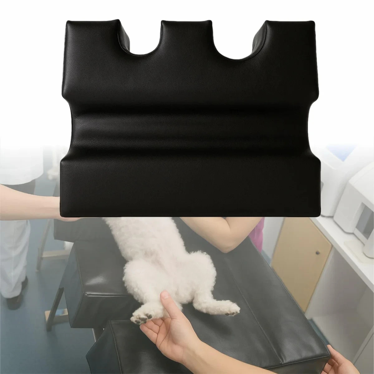 Pet Ultrasound Positioner U-Slot Veterinary X-Ray Immobilizer Wedge Pad 30x20x6.
