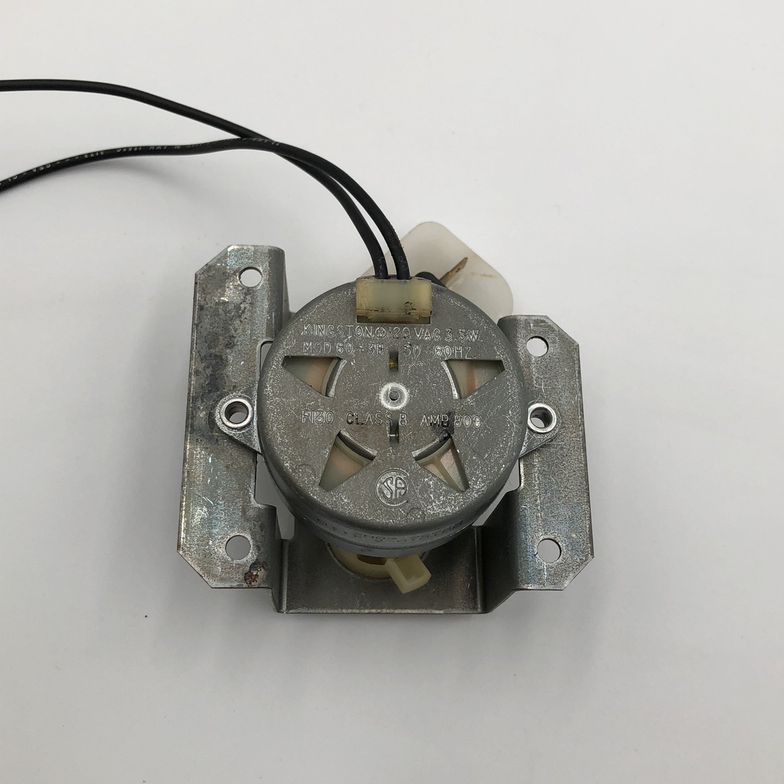 Kingston Timer Motor 60-3B 120VAC 3.5W 50-60Hz AMB 80°C