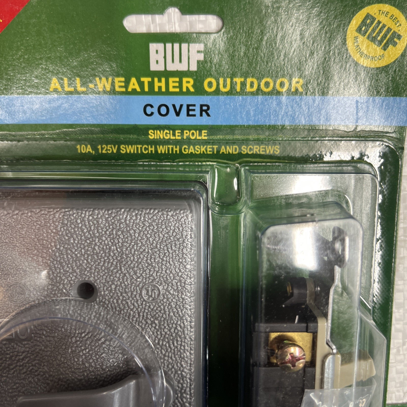 (3) BWF Toggle Switch Cover & Single Pole Switch 611-1 NEW