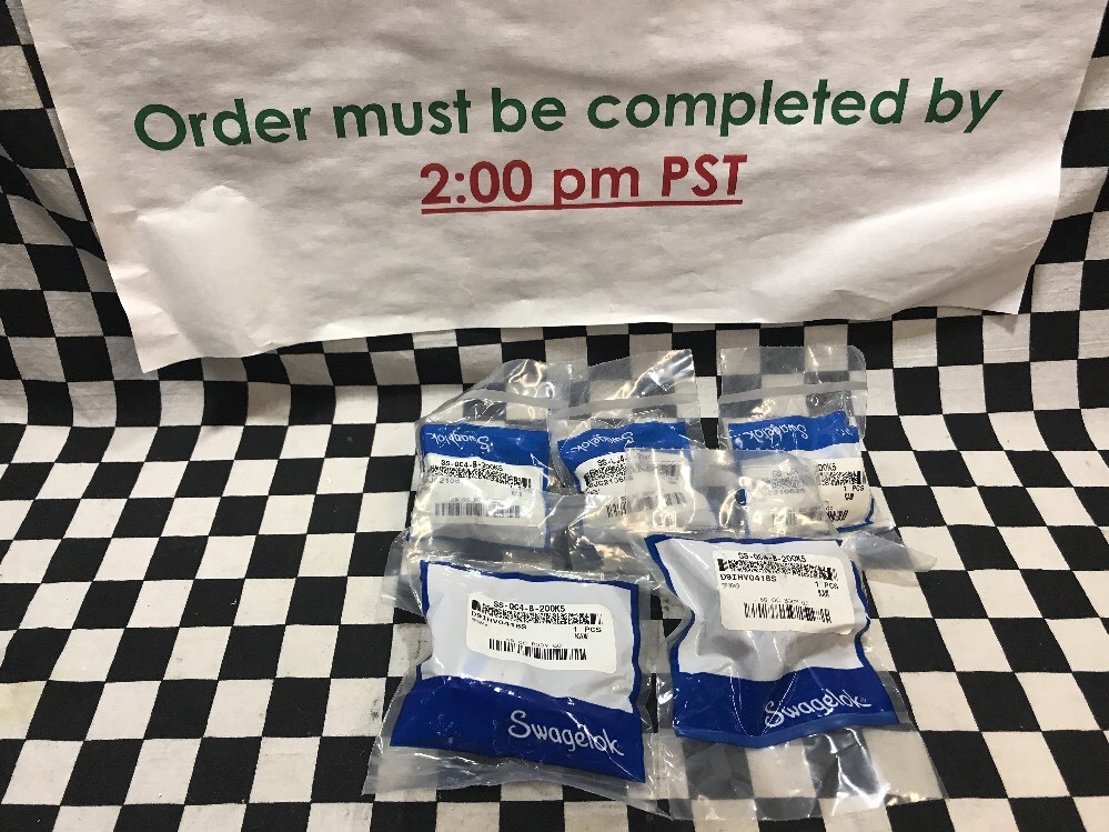5x Swagelok Quick Connect 1/8″ TUBE, SS-QC4-B-200K5, SHIPSAMEDAY BOX 1#1603C1