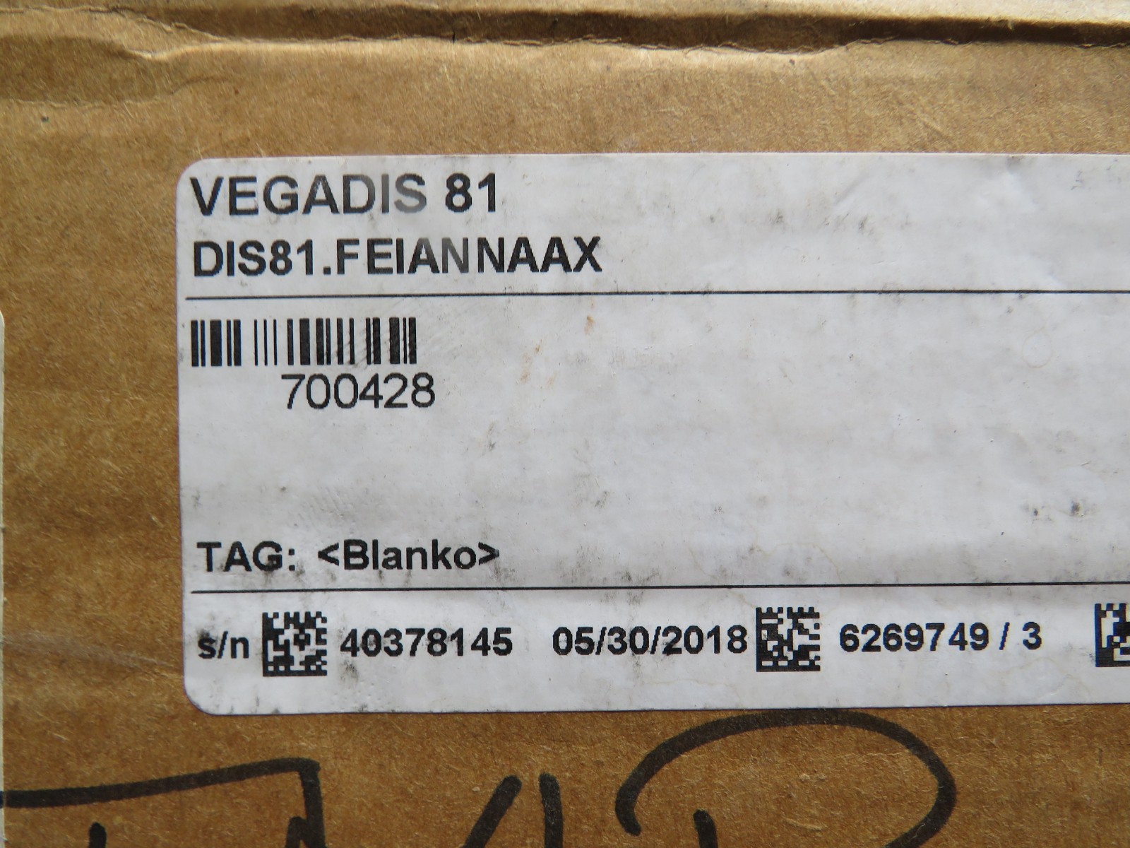 Vega VEGADIS81 DIS81.FEIANNAAX External Display & Adjustment Unit