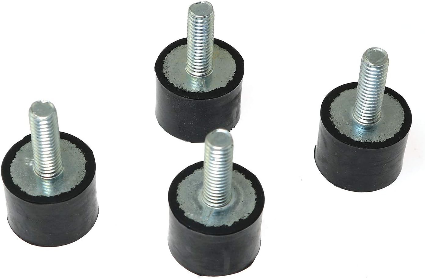 4pcs M6 x 18mm Male Thread 20 x 15mm Rubber Base Vibration Isolator Mount Sho…