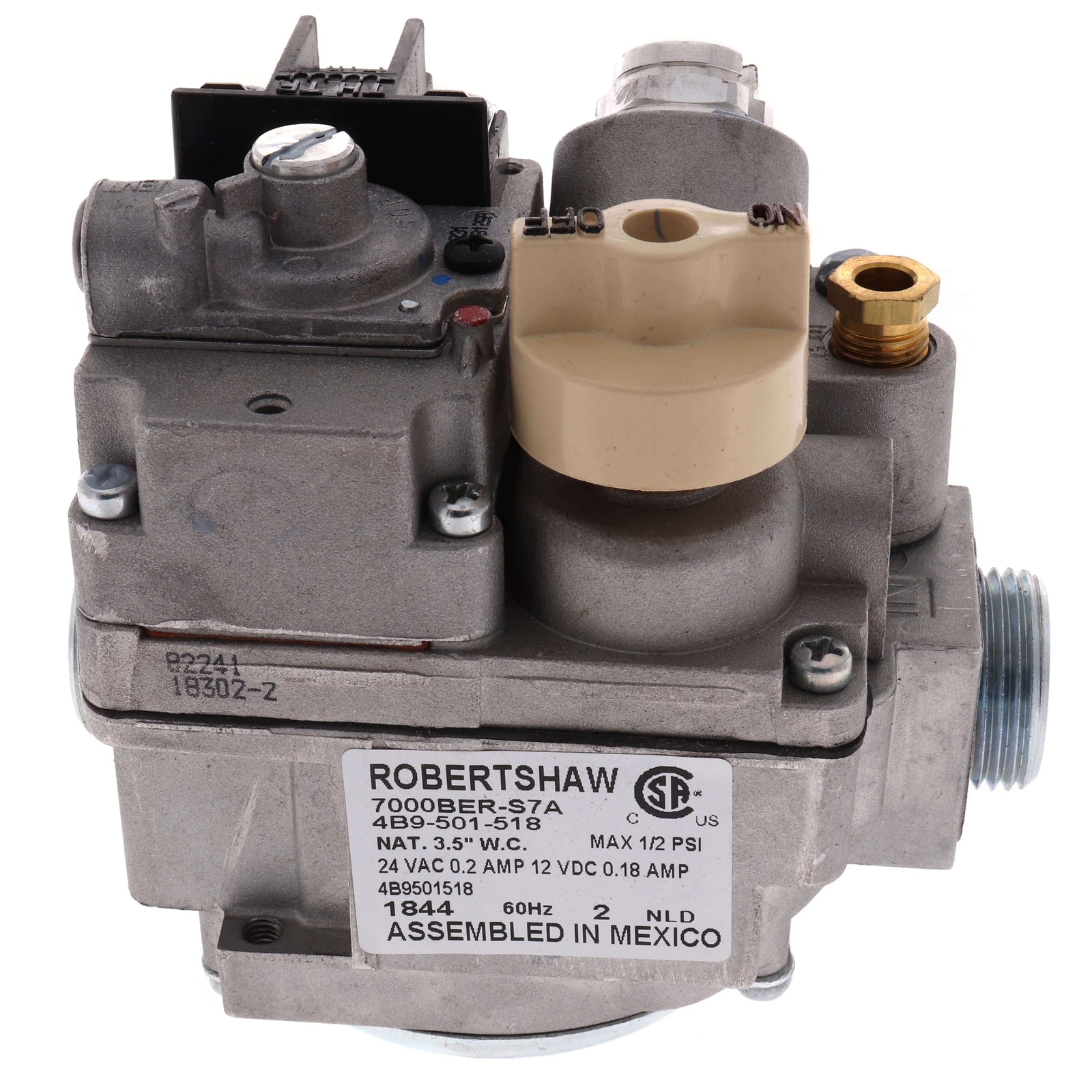 Robertshaw 700-426 Combination Gas Valve 24v 3/4 X 3/4 300000 Btu
