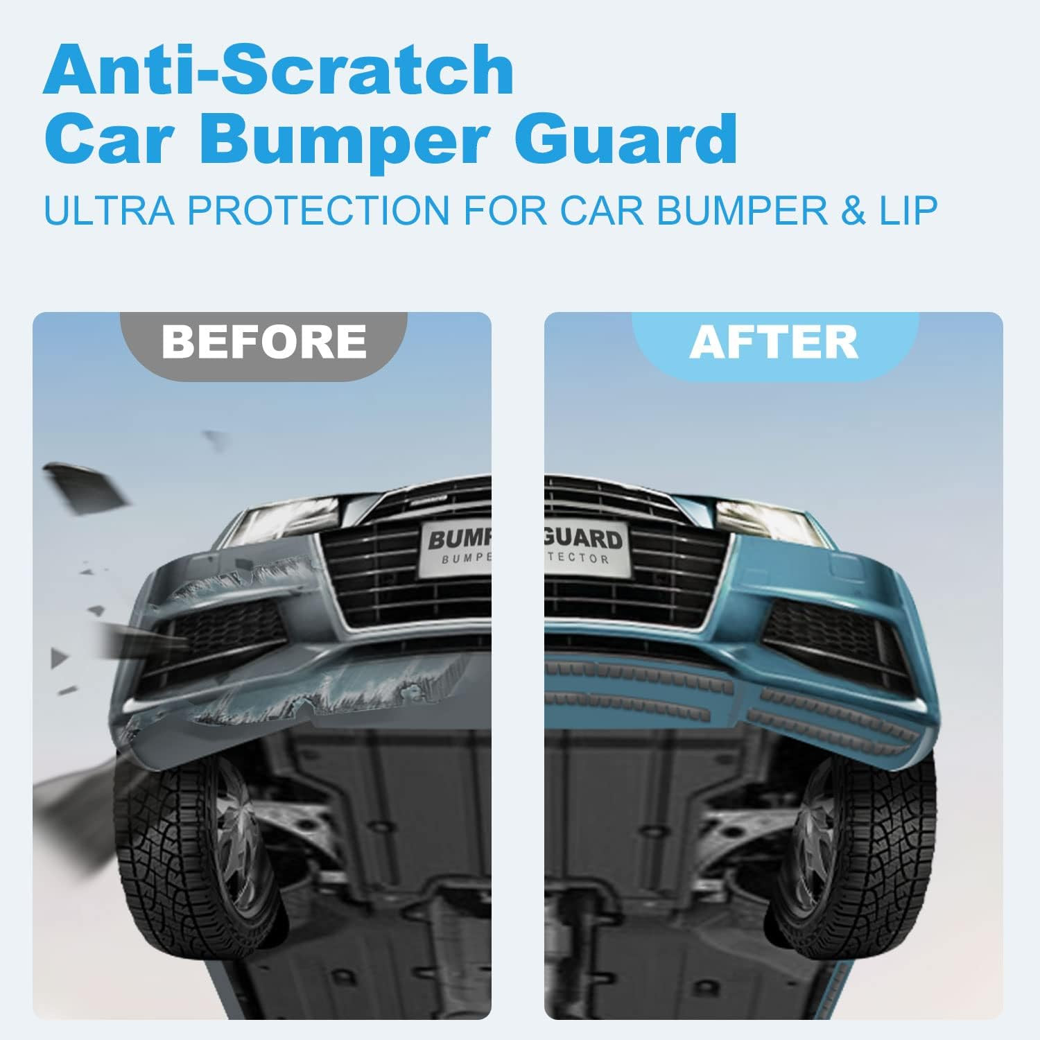8 Pack Universal Bumper Guard – Anti-Scratch Protector for Cars & SUVs