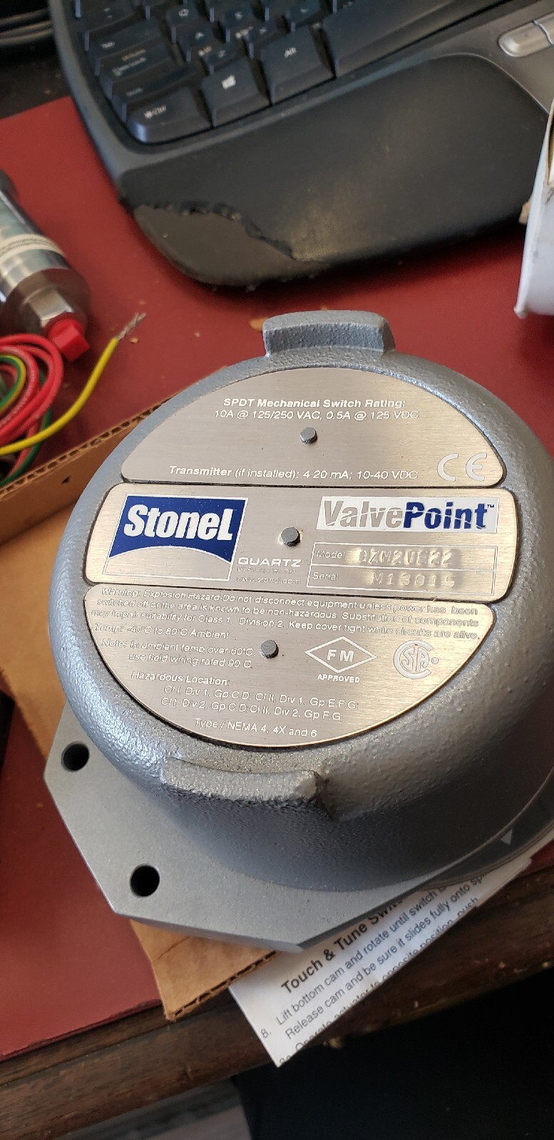 STONEL QUARTZ QZ2VE22 VALVE POSITION SENSOR – EXPLOSION PROOF ( B1-2D)