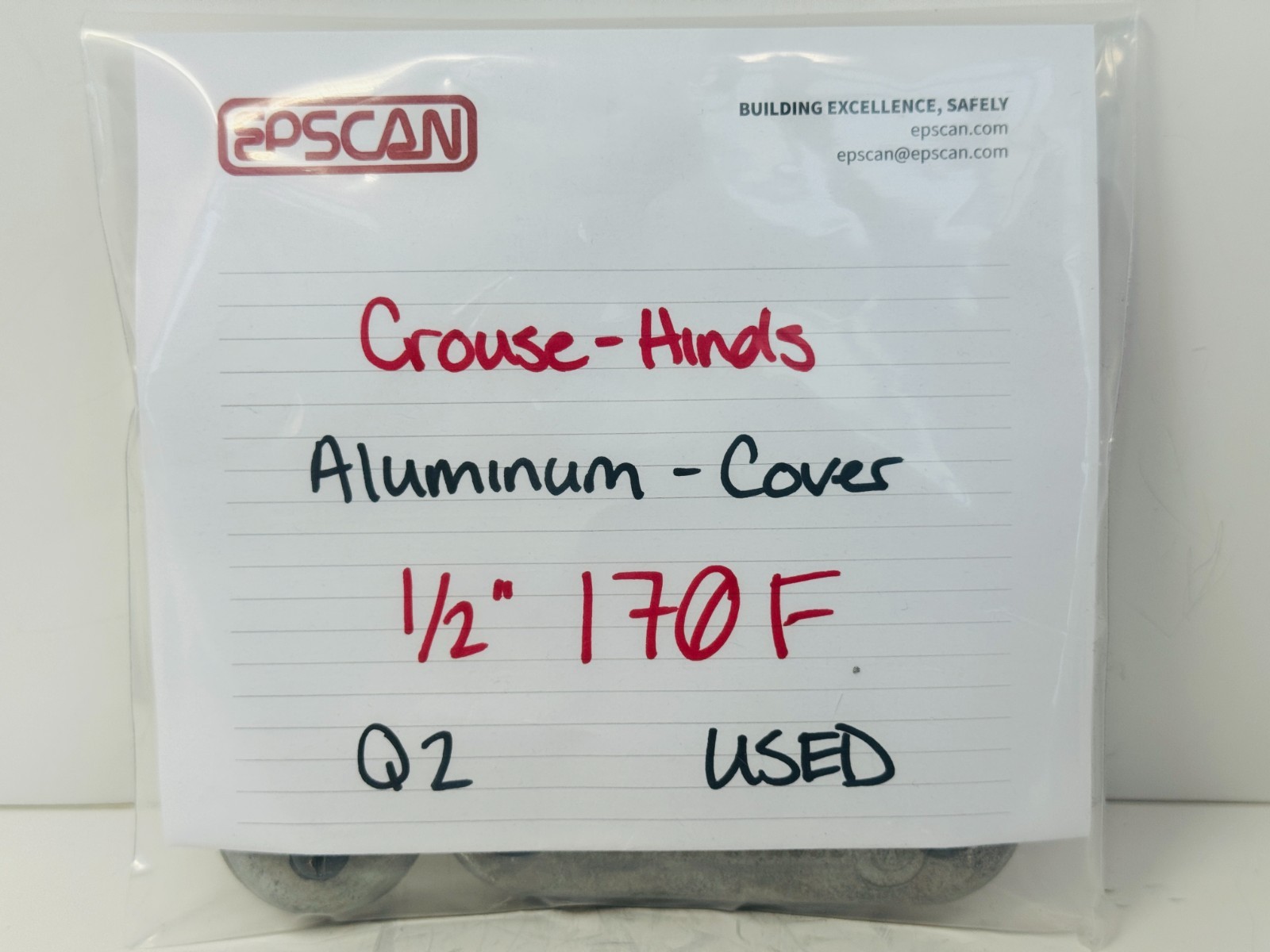 Appleton 170F 170FSA 1/2″ Aluminum Conduit Body Cover Pack of 2