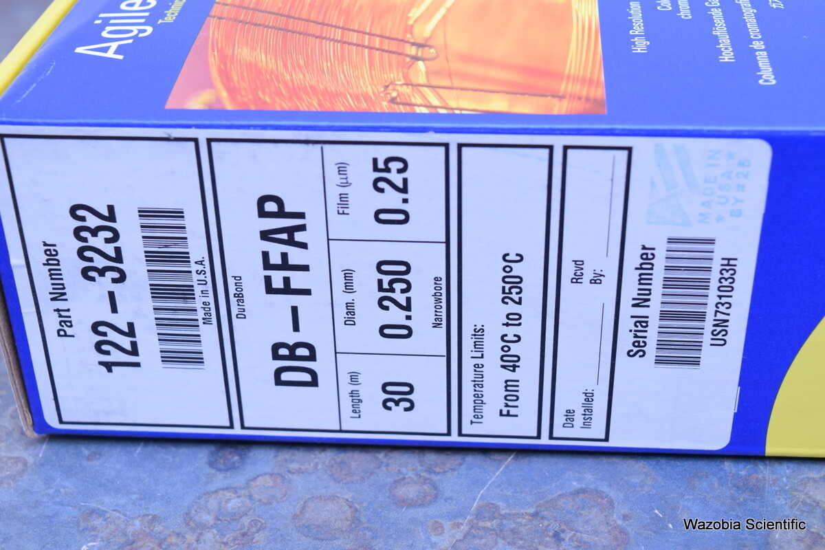 BRAND NEW AGILENT J&W GC COLUMNS 122-3232 DB-FFAP L-30M D- 0.250MM F-0.25UM