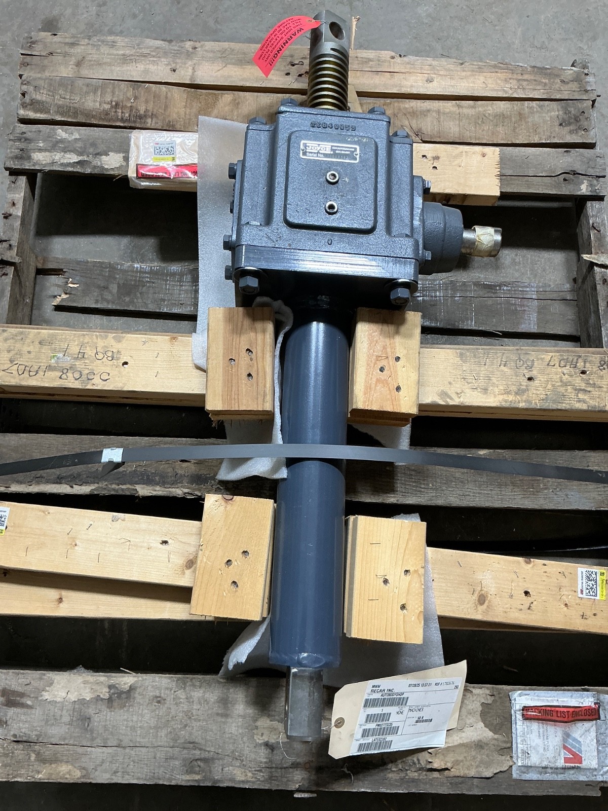 JOYCE DAYTON 0008-1AD7 WORM GEAR MACHINE SCREW JACK 1059567