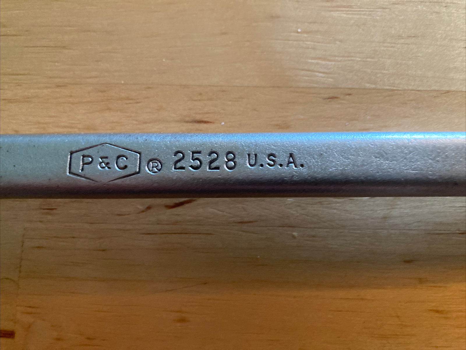 Vintage P&C 3/4 and 7/8 Double Box End Wrench #2528 Made In The USA