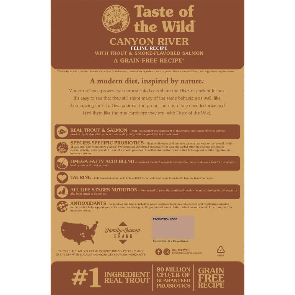 Taste of the Wild Canyon River Grain-Free with Trout & Smoke-Flavored Salmon Dry