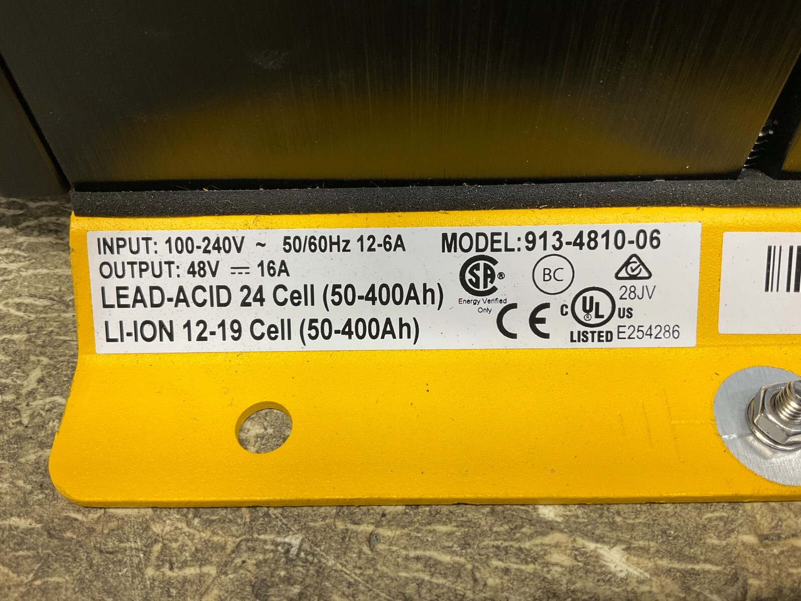 Delta-Q Ezgo 913-4810-06 Battery Charger 48 VDC 16 A QuiQ 913481006 New (TSC)