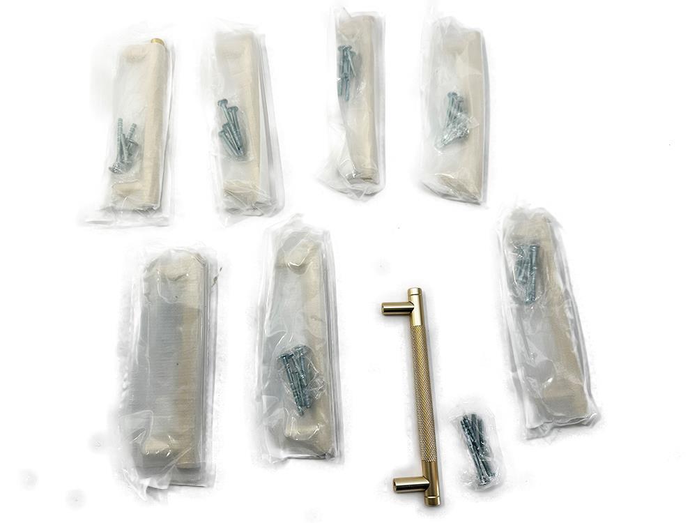 Box of 8 Qty Amerdeco ZH0031 Gold Knurled Cabinet Pull Handle FREE FAST SHIP