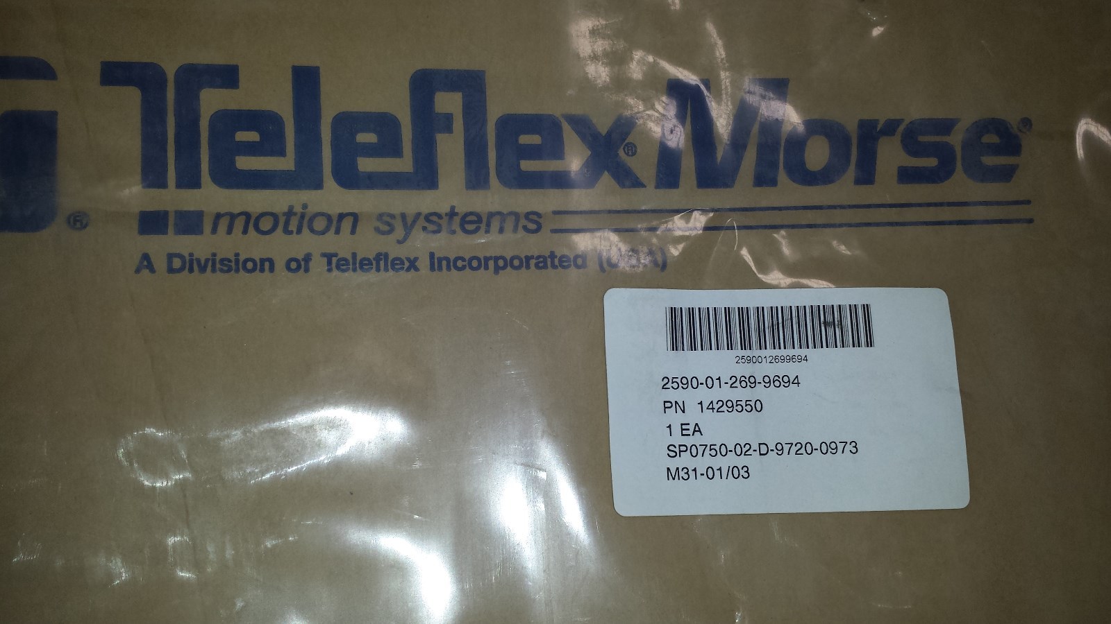 TELEFLEX MORSE CONTROL CABLE ASM. P.N 1429550 2590-01-269-9694 FAST SHIPPING!!