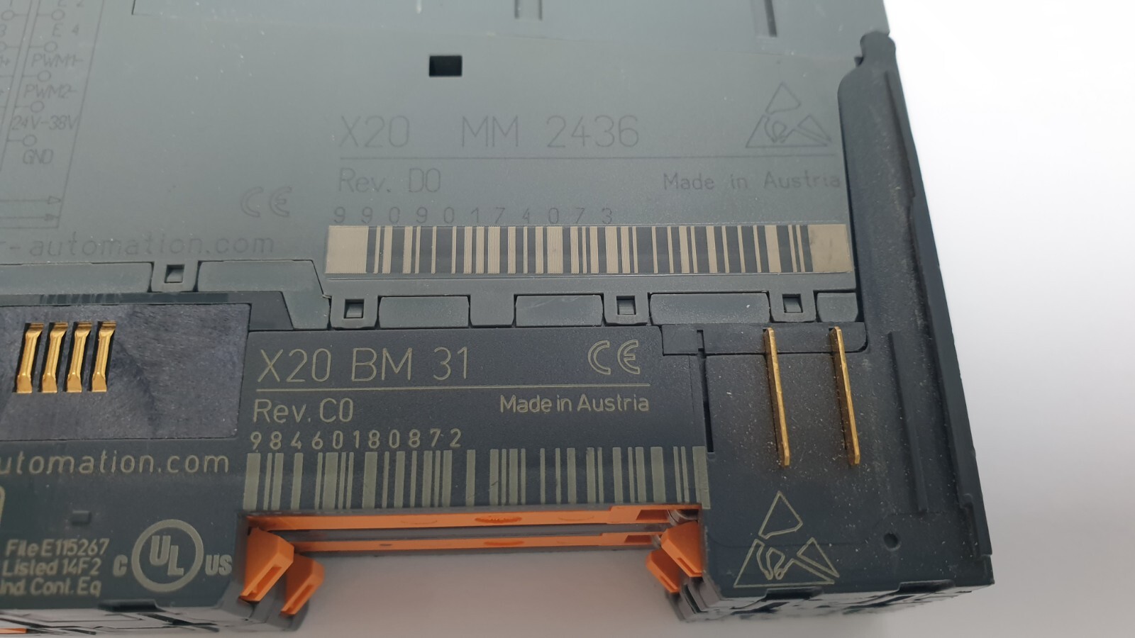 B&R X20 MM 2436 Module Rev. D0 with X20 BM 31 Base