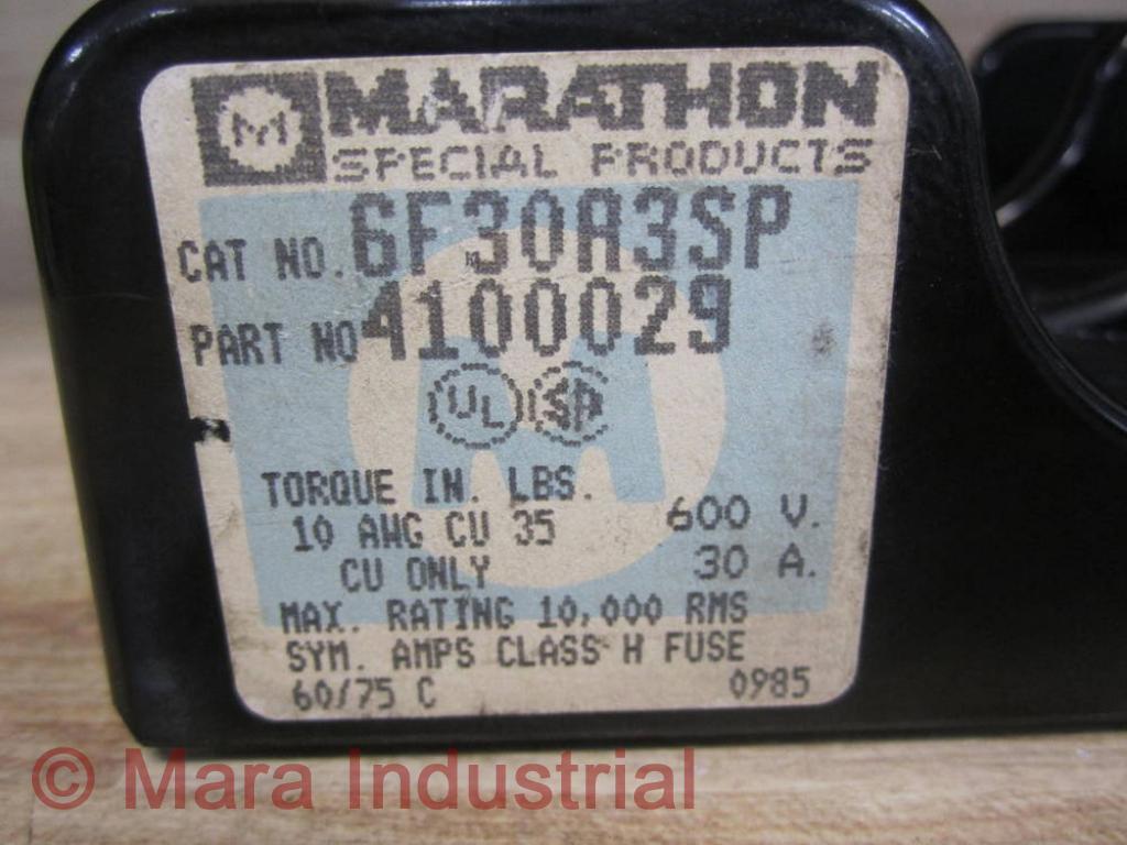 Marathon 6F30A3SP 4100029 Fuse Block