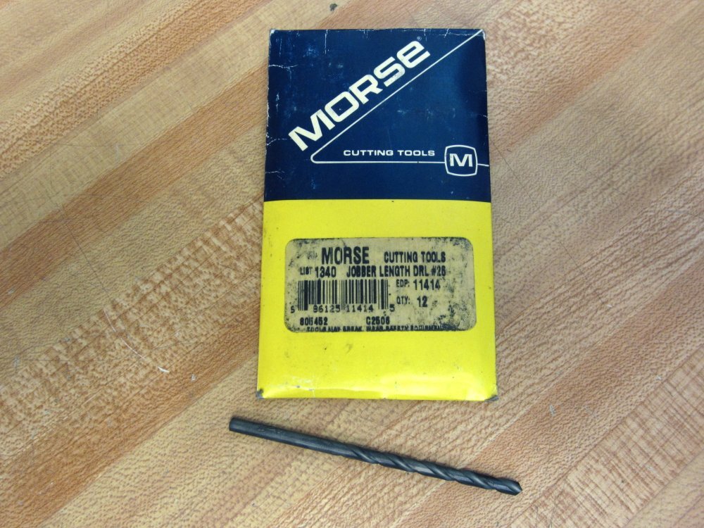 Morse Cutting Tools 1340 Jobber Length DRL #26 11414 (Pack of 12)