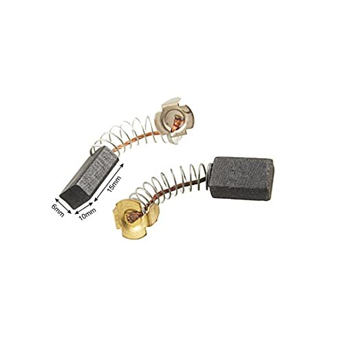uxcell 5 Pairs Pcs 15mm x 10mm x 6mm Motor Carbon Brushes for Power Tool