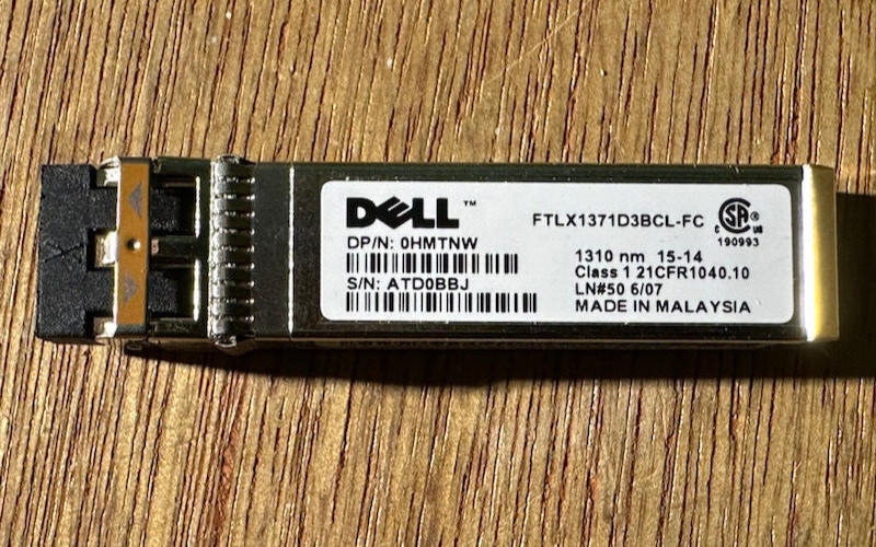 Dell 10GB SFP 1310nm Transceiver FTLX1371D3BCL-FC HMTNW