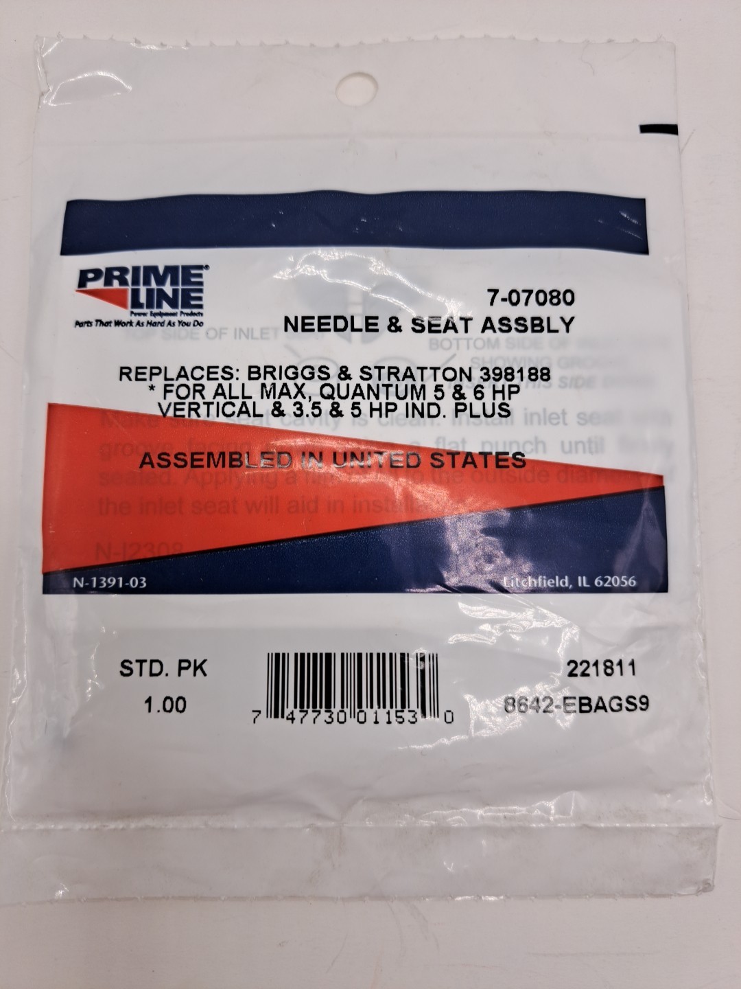 398188 281144 Carburetor Float Valve Needle Seat Kit Fuel Carburetors