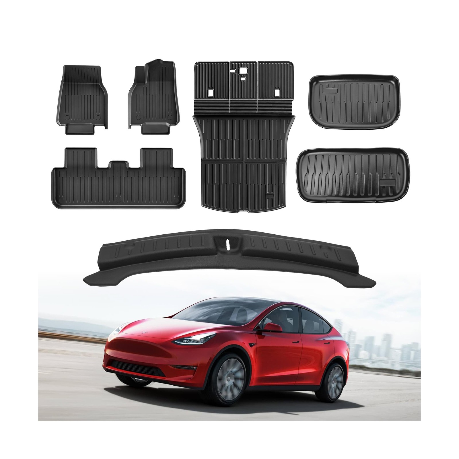 Thick Car Floor Mat for 2025-2026 Tesla Model Y Juniper,Fully Protective TPE …