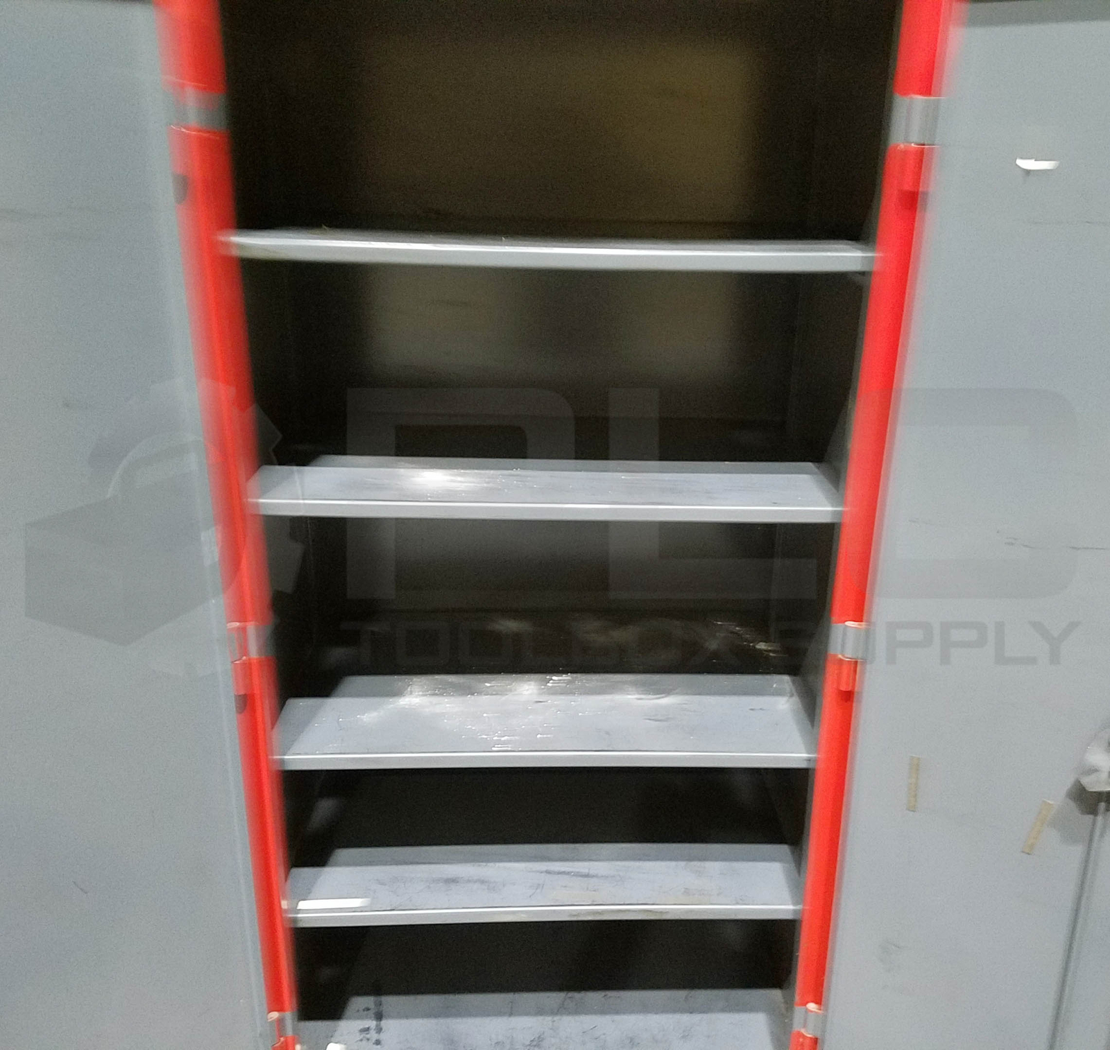 STRONG HOLD CABINET, 5 SHELF, 36 x 24 x 78, RED