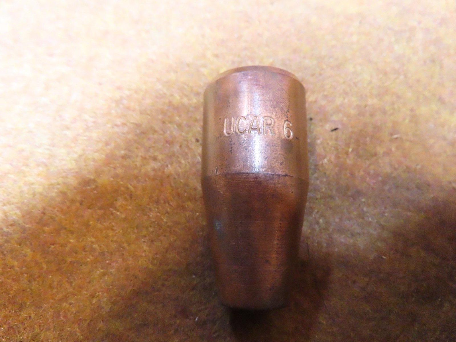 Copper conical nozzles,UCAR 6,(3)Pcs.UNUSED~GD++🤠🤠SB12.4.25