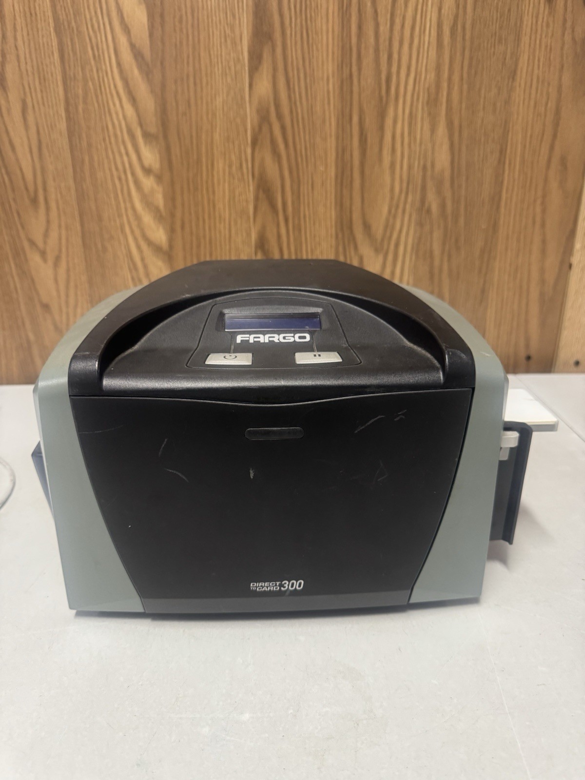 Fargo DTC300 ID Card Printer Model 044000 For Parts or Repair Not Tested